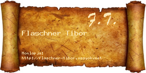 Flaschner Tibor névjegykártya